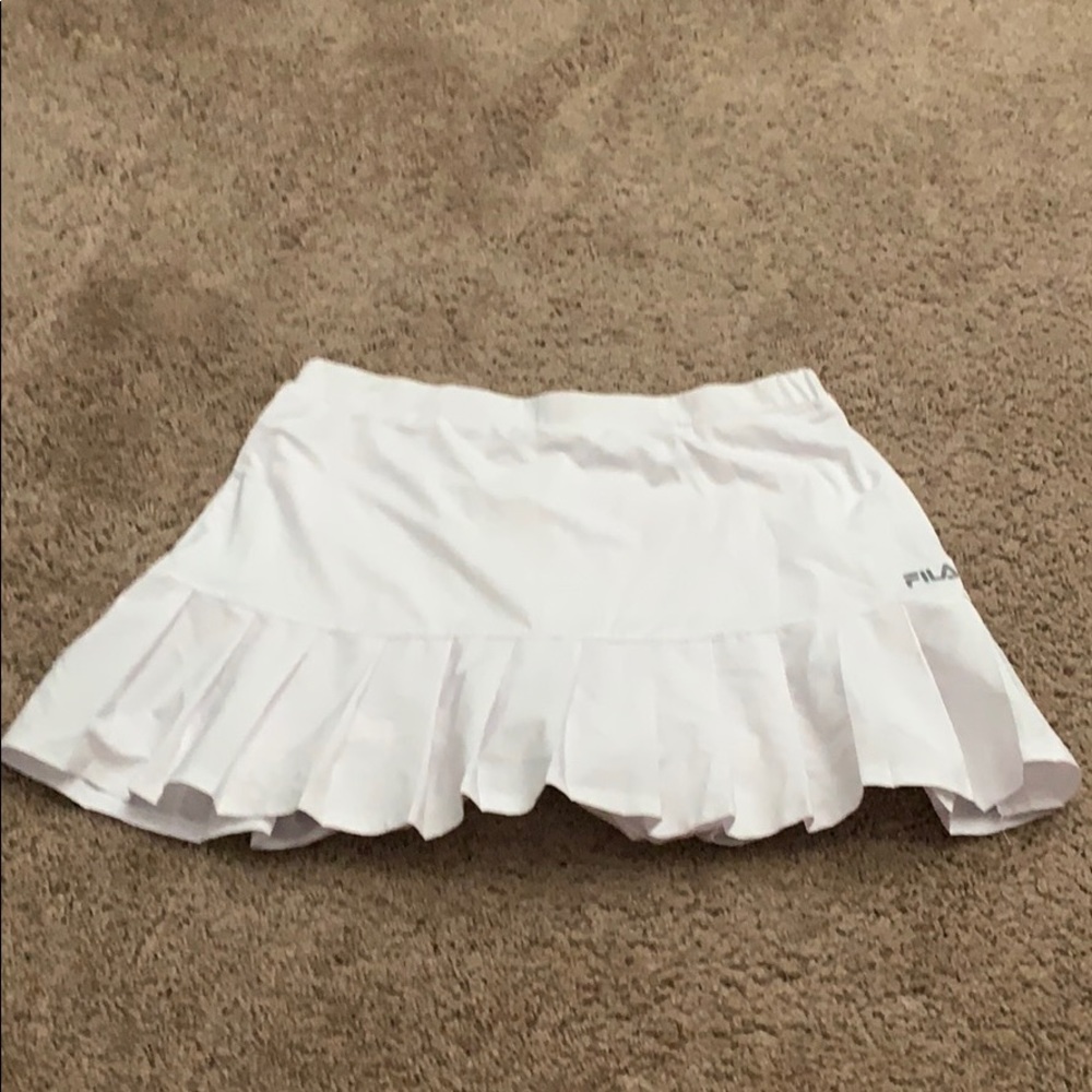 White fila tennis skirt